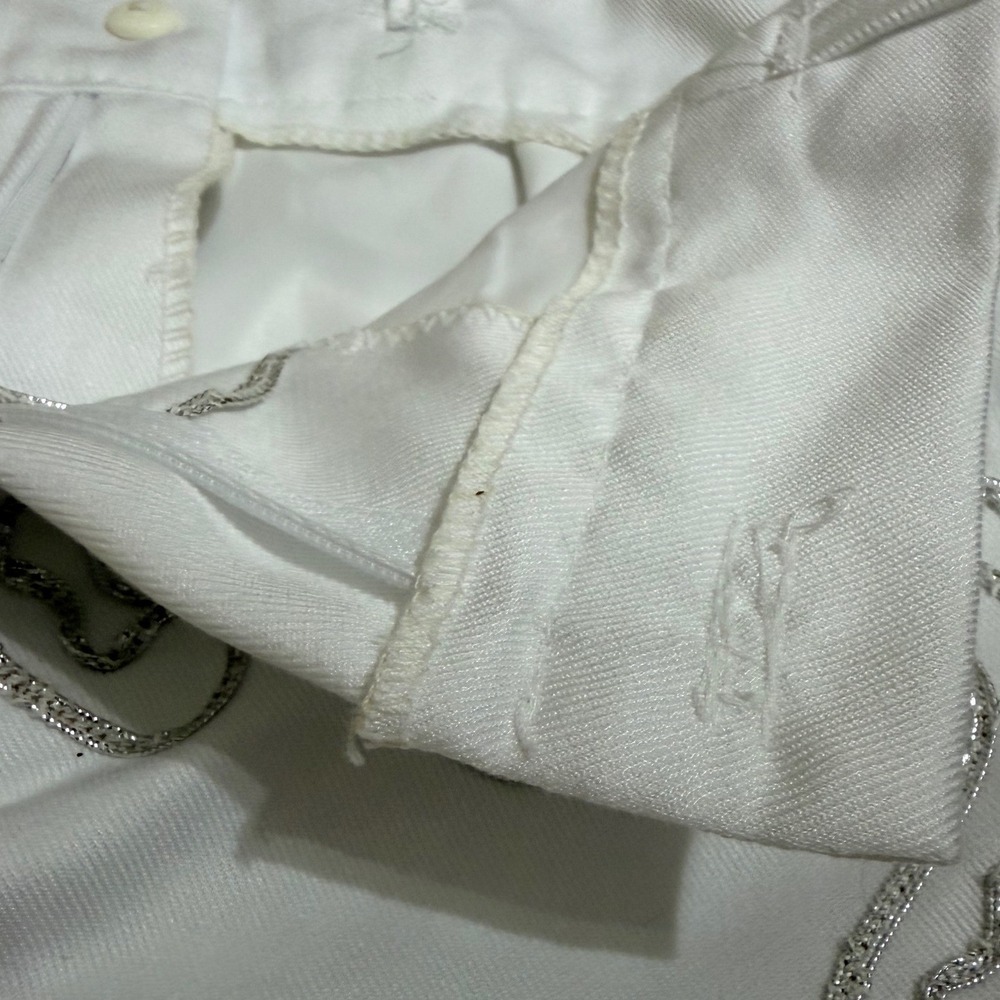 Mariachi Charro Suit Kids White Silver Embroidered 4-Piece Set Size 4T Boys - Picture 12 of 16